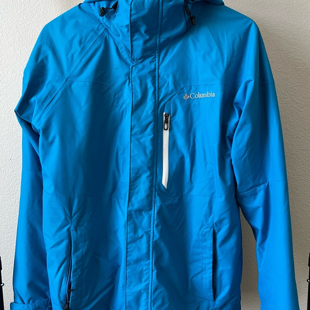 Columbia Blue and Black Insulated Jacket